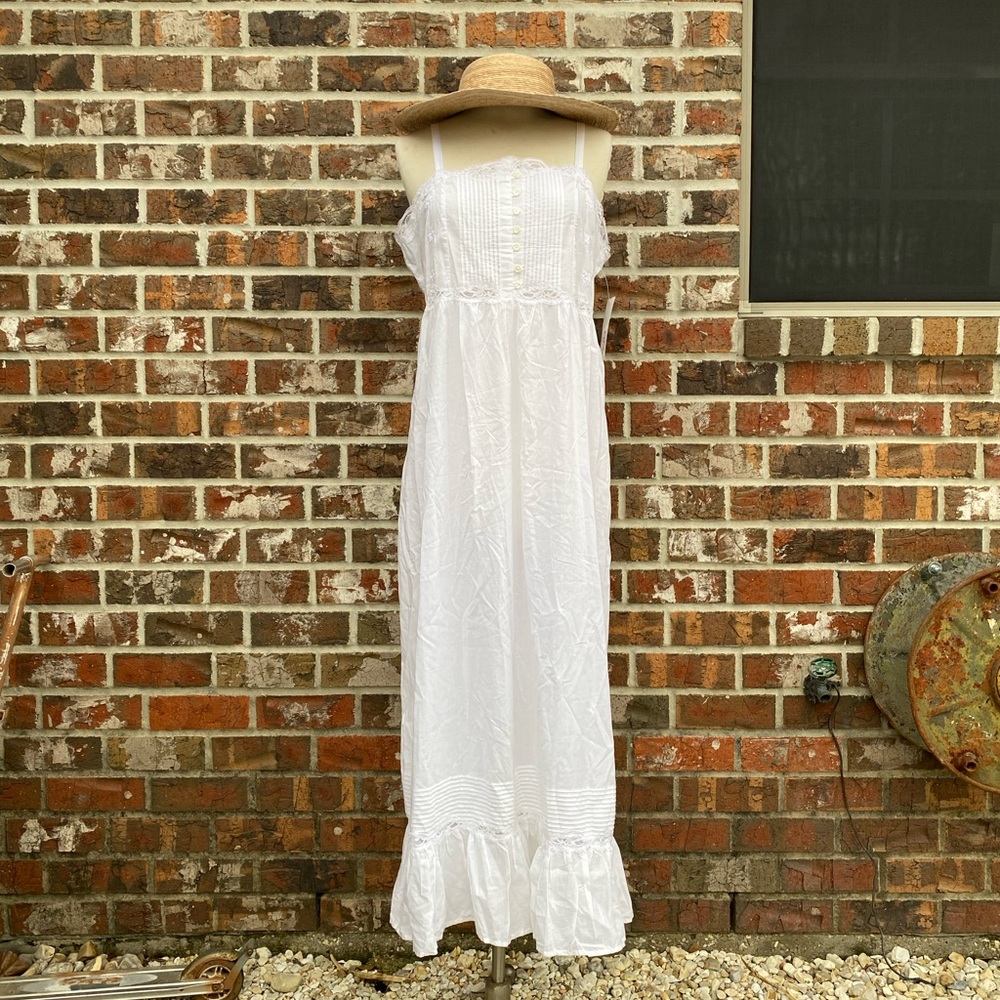 VTG deadstock NWT 1980s Laura Ashley 100% cotton prairie dress two piece